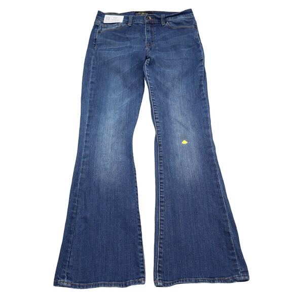 Lucky Brand Pants Womens 10 Blue Sofia Boot Cut Flat Front Denim Casual Jeans - Picture 1 of 16